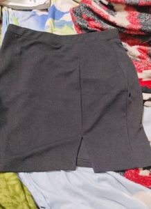 Mini Skirt with Slit