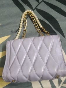 Quilted Clutch with Chain