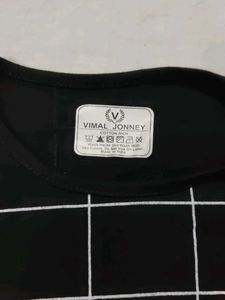 Black &amp; White Checkered Tshirt