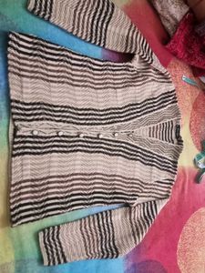 Striped Knit Cardigan