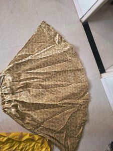 Golden ,Yellow Embroidered Lehenga With Blouse
