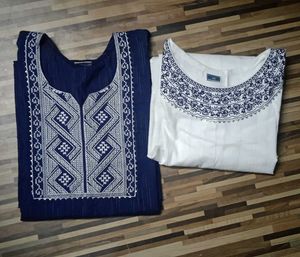 Elegant Navy Blue Kurta Set