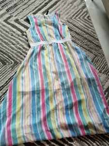 Lightweight Striped Kids Maxi Dress