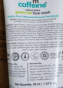 MCAFFEINE GREEN TEA OIL FREE MOISTURIZER &amp; FACEWAS