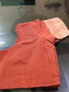 Elegant Ethnic Brick Color Saree