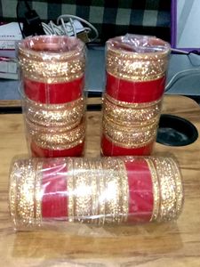 Red & Gold Bridal Bangles