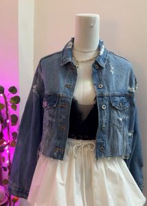 Distressed Denim Jacket