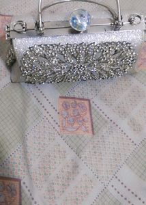 Sparkly Silver Evening Bag