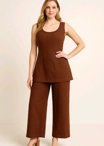 Brown Two-Piece Co-Ord Set🤎