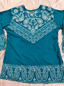 Sea Green/Blue Short Kurti