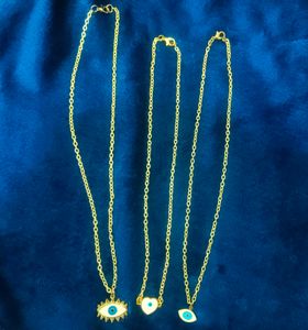 Chains With Evil Eye Lockets.