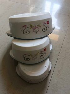 Set Of Three Castrol | Hot And Cold Pot