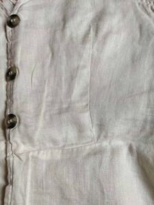 H&amp;M White Peplum Top