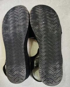 Black Patent Leather Sandals