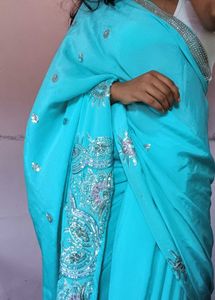 Stunning Party Saree🩵