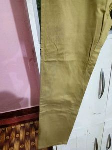 Khaki Straight Fit Pants