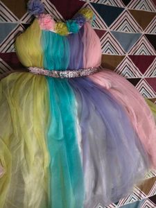 Rainbow Tulle Dress