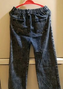 Acid Wash Wide Leg Jeans