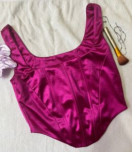 Croset Top Pink