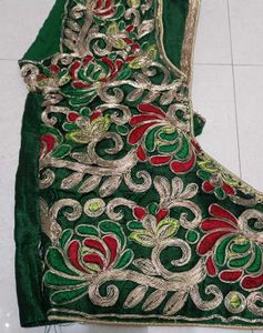 Embroidered Green Blouse
