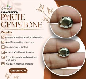Natural 30 Carat Raw Pyrite Crystal | Energy Stone