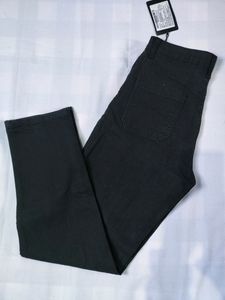 Straight Fit Black Jeans