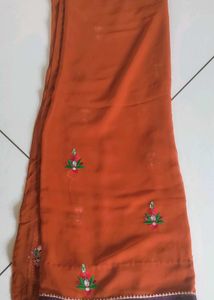 Patch Work With Laceborder And Also Handwork Saree