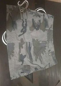 Army Print Mini Skirt