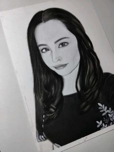 Charcoal Portrait Drawing
