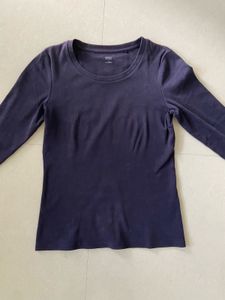 UNIQLO Navy Long Sleeve Top