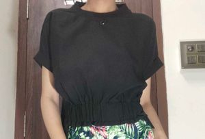 Chic Black Crop Top