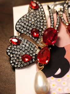 La Belleza Contemporary Butterfly Drop Earring