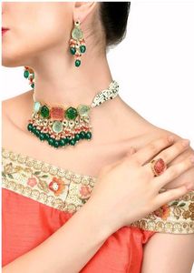 ZAVERI PEARLS Multicolor Stones &amp; Beads Multistran