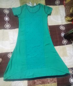 Sea Green A Line Kurta For Women