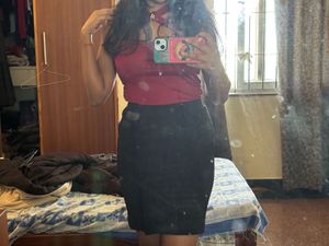 black bodycon skirt fron shein
