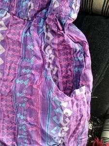 Purple Patterned Romper
