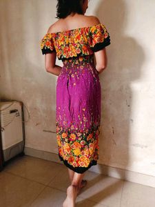 Floral Off-Shoulder Dress