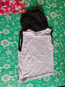 Pink Bunny Print Baby Jacket &amp; Mama&#39;s Boy Tank