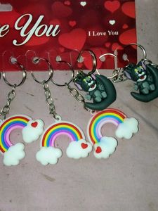 Excellent Set Of 12 Assorted Keychains..