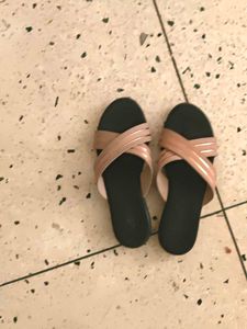 Rose Gold Ethnic Flats