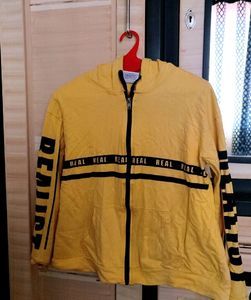 Yellow Short Hoodie