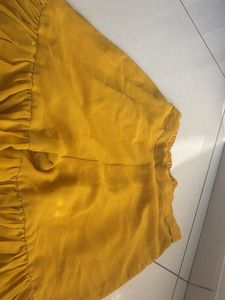 short anarkali and flared pants