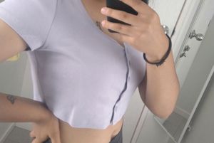H&amp;M Crop Top - Lavender Colour