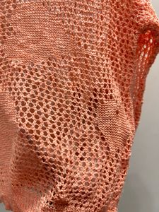 Peach Knit Top