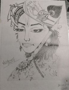 Krishna Painting Sketch