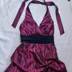 Gangsta&#39;licious Satin poufy mini dress-le Chateau