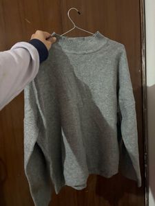 Gray Knit Pullover