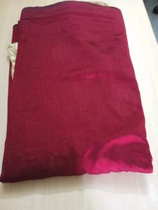 Maroon Embroidered Saree