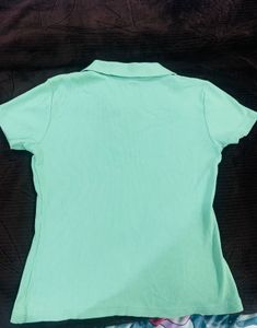 Pastel Green Linen T-Shirt – Regular Fit