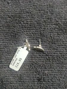 Silver Earrings With Tag